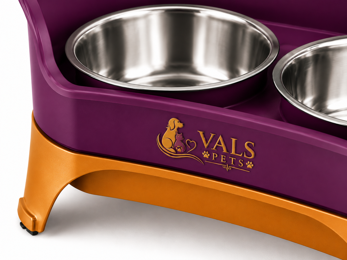 Elevated Double Cat Bowl Stand