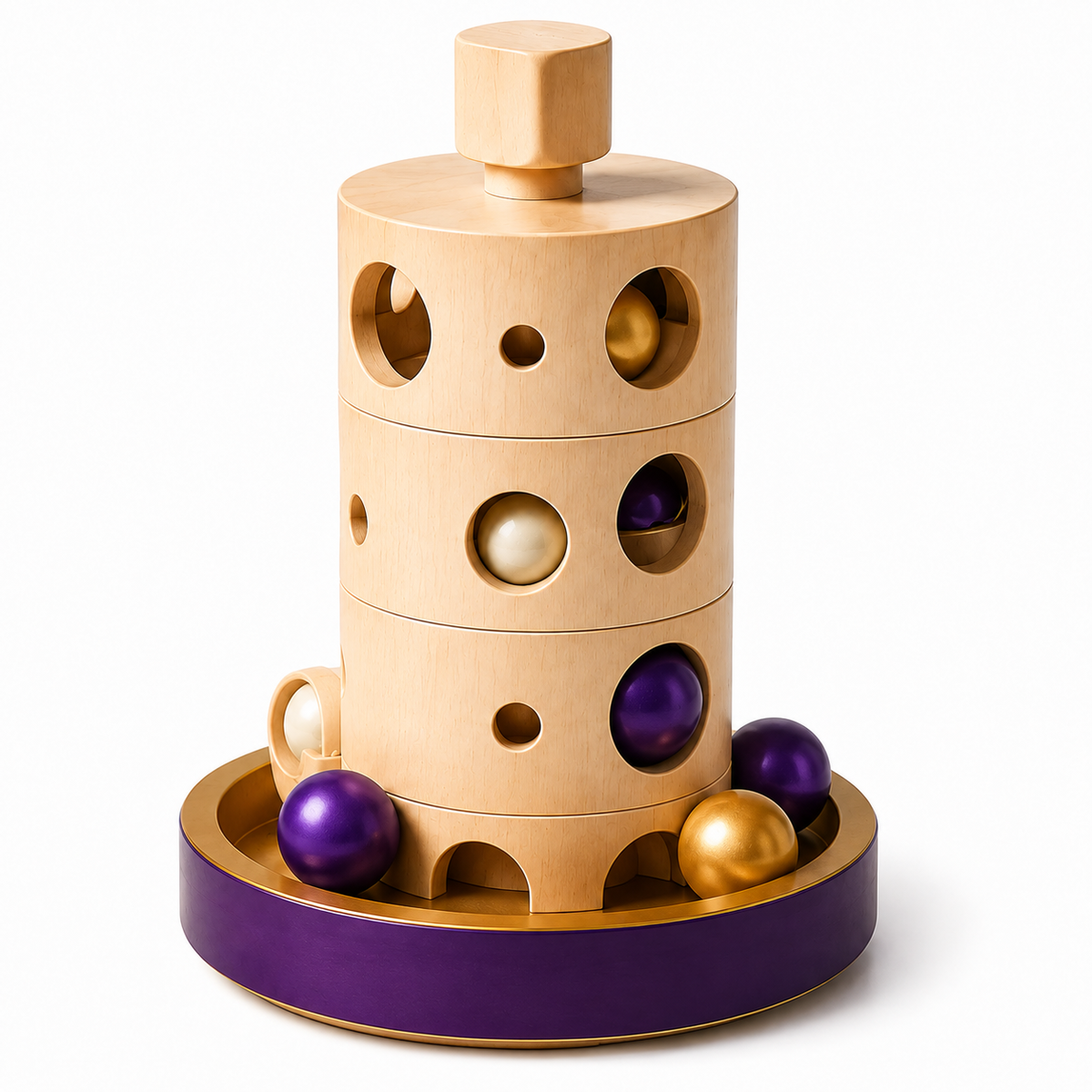 Interactive Tower Puzzle Dog Toy