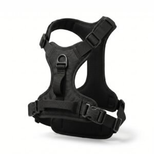 FlexiGrip Adjustable No-Pull Dog Harness Breathable Mesh Medium Black | Aqua Star Pet