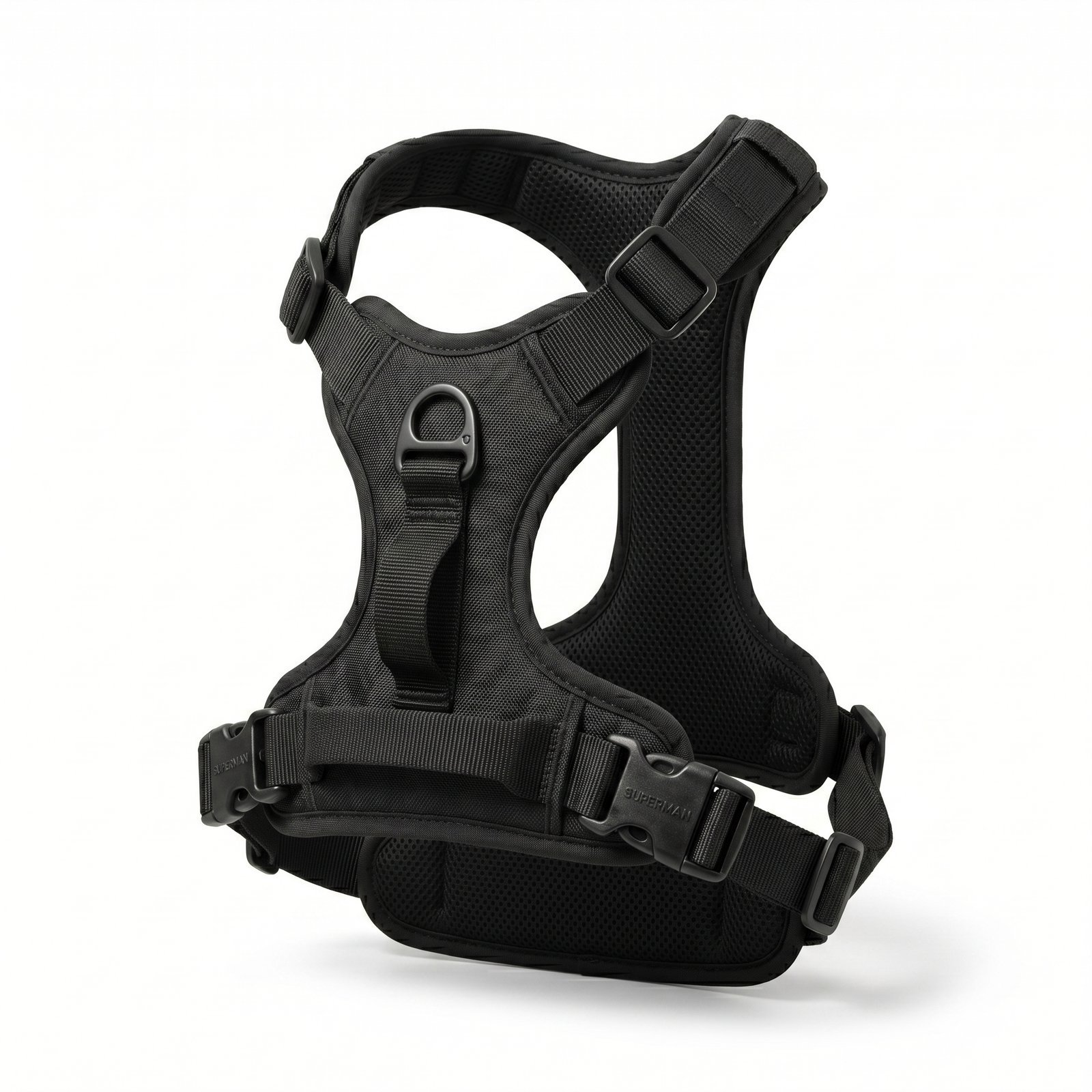 FlexiGrip Adjustable No-Pull Dog Harness Breathable Mesh Medium Black | Aqua Star Pet
